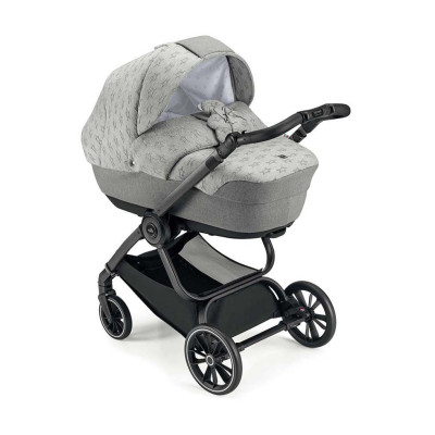 Cam Techno Softy - коляска 2 в 1 • Серый с мишкой / Scratch Grey (805T/V99/977/514K)