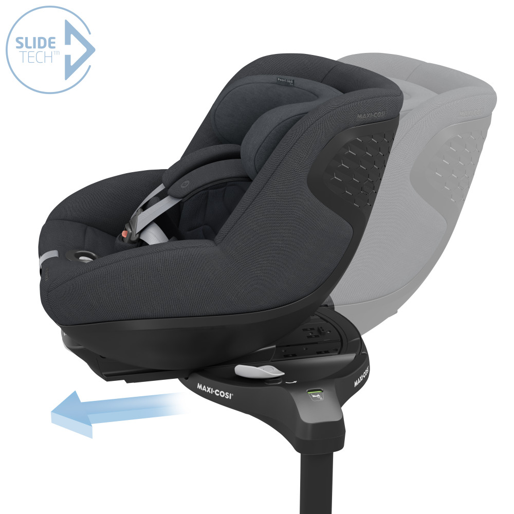 Maxi-Cosi Pearl 360 Pro - поворотное автокресло для детей (от 3 месяцев до 4 лет / 61 - 105 см), для использования автокресла необходима совместимая база ISOFIX (покупается отдельно) • Authentic Graphite Maxi-Cosi Pearl 360 Pro - поворотное автокресло для детей (от 3 месяцев до 4 лет / 61 - 105 см), для использования автокресла необходима совместимая база ISOFIX (покупается отдельно) • Authentic Graphite