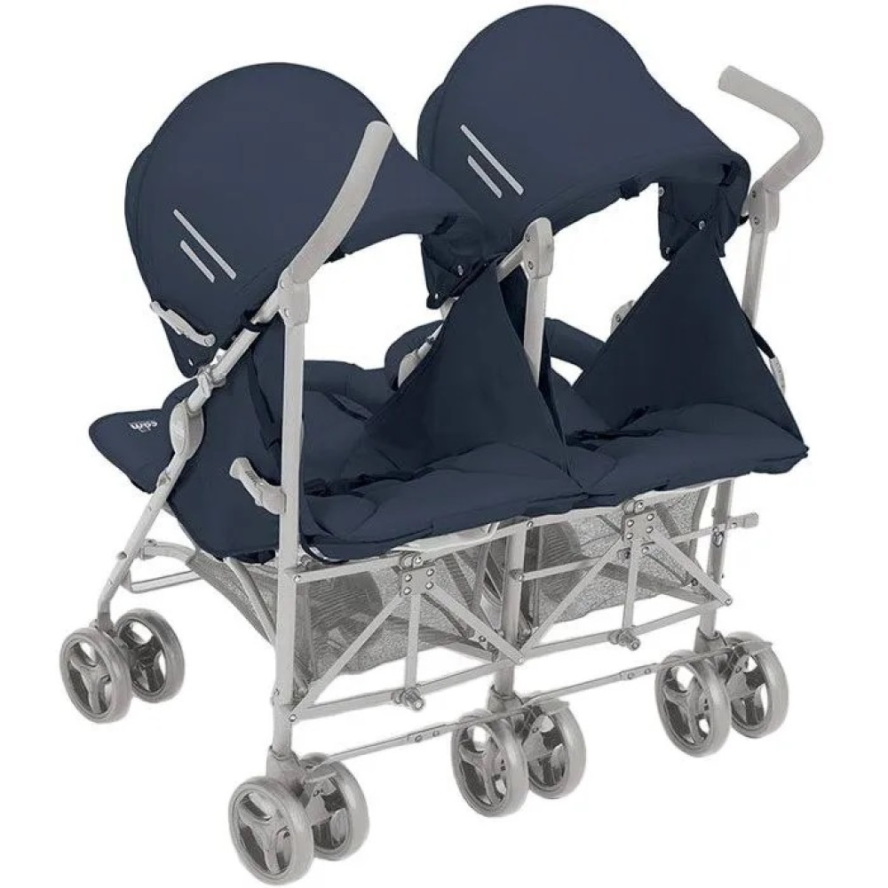 Коляска для двійні Cam Twin Flip синя (850/27) Коляска для двійні Cam Twin Flip синя (850/27)