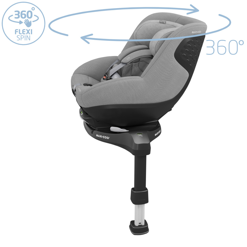 Maxi-Cosi Pearl 360 Pro - поворотное автокресло для детей (от 3 месяцев до 4 лет / 61 - 105 см), для использования автокресла необходима совместимая база ISOFIX (покупается отдельно) • Authentic Grey Maxi-Cosi Pearl 360 Pro - поворотное автокресло для детей (от 3 месяцев до 4 лет / 61 - 105 см), для использования автокресла необходима совместимая база ISOFIX (покупается отдельно) • Authentic Grey