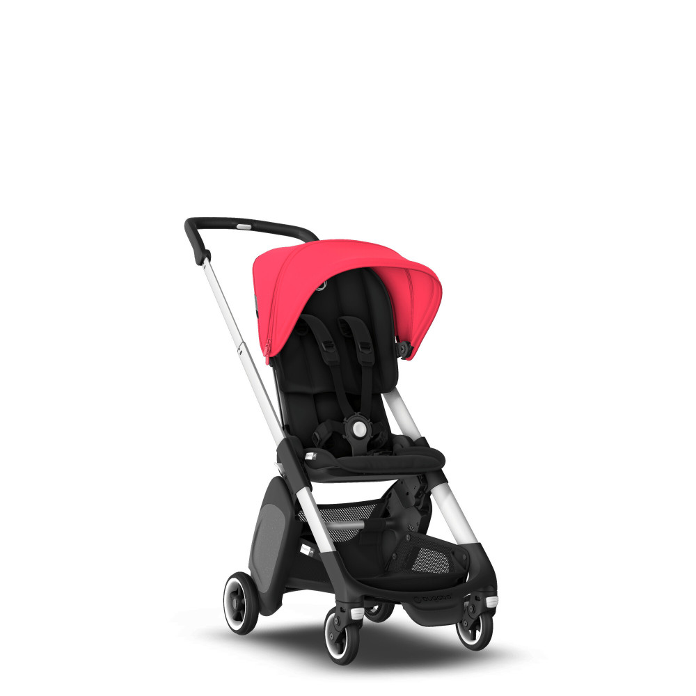Bugaboo Ant - ультракомпактная прогулочная коляска • Aluminium / Black-Neon red Bugaboo Ant - ультракомпактная прогулочная коляска • Aluminium / Black-Neon red