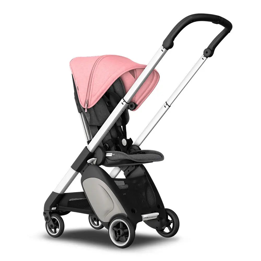 Прогулочная коляска Bugaboo Ant Aluminum Grey melange/pink