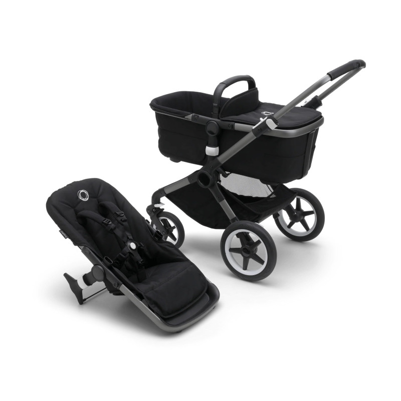 Коляска 2 в 1 Bugaboo Fox3 Graphite/Midnigt Black (без капюшона)