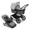 Коляска 2 в 1 Bugaboo Fox3 Black/Grey Melange (без капюшона)