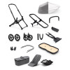 Коляска 2 в 1 Bugaboo Fox3 Black/Grey Melange (без капюшона)