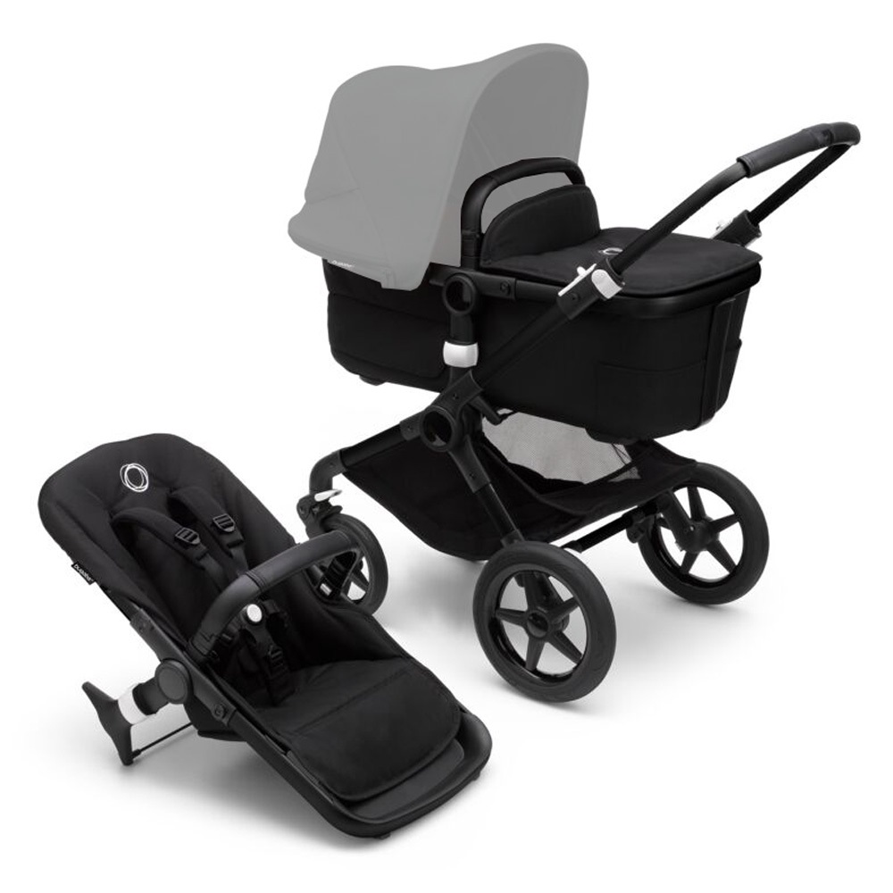 Коляска 2 в 1 Bugaboo Fox3 Black/Midnigt Black (без капюшона)