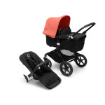 Коляска 2 в 1 Bugaboo Fox3 (Black/Midnight black) Sunrise Red