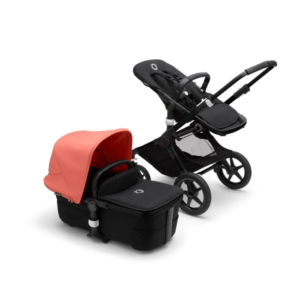 Коляска 2 в 1 Bugaboo Fox3 (Black/Midnight black) Sunrise Red