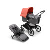 Коляска 2 в 1 Bugaboo Fox3 (Black/Midnight black) Sunrise Red