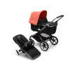 Коляска 2 в 1 Bugaboo Fox3 (Black/Midnight black) Sunrise Red