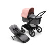 Коляска 2 в 1 Bugaboo Fox3 (Black/Midnight black) Morning Pink