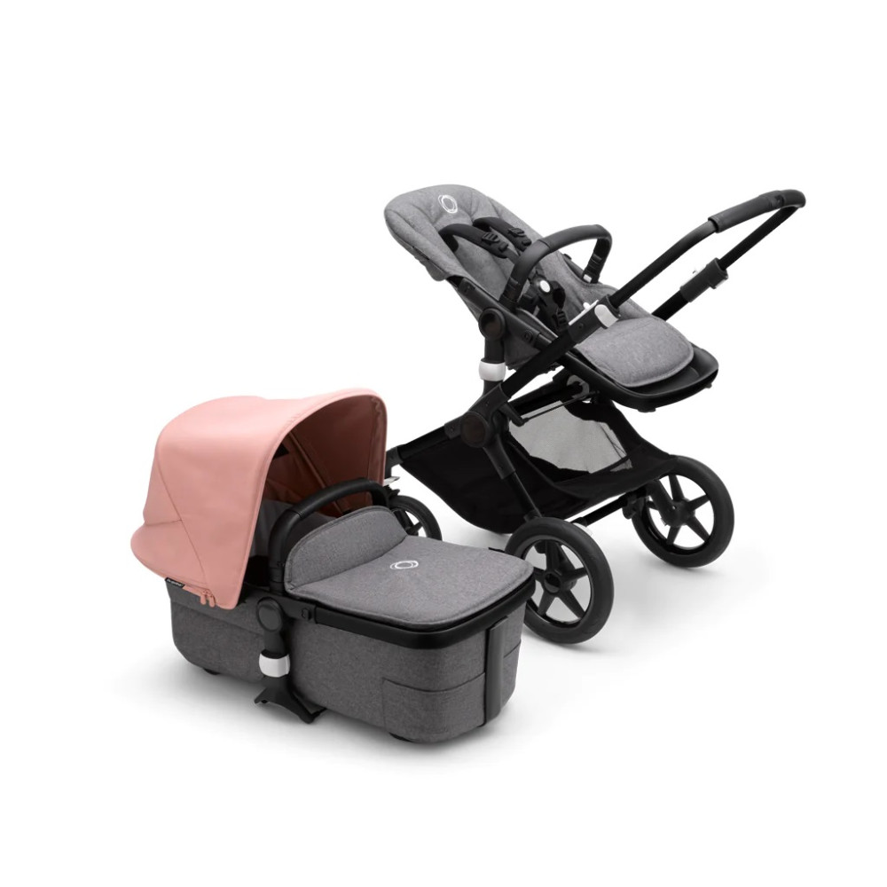 Коляска 2 в 1 Bugaboo Fox3 (Black/Midnight black) Morning Pink Коляска 2 в 1 Bugaboo Fox3 (Black/Midnight black) Morning Pink