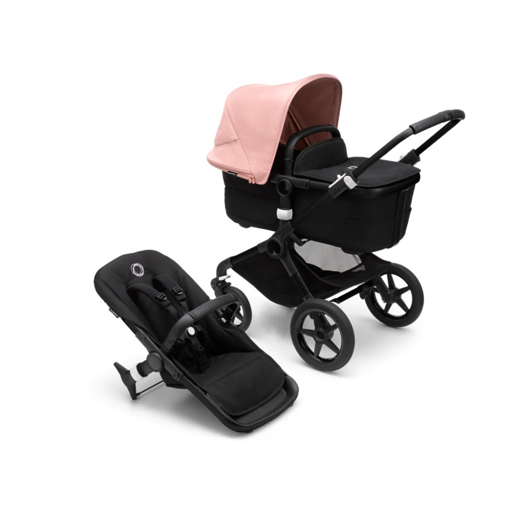 Коляска 2 в 1 Bugaboo Fox3 (Black/Midnight black) Morning Pink