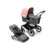 Коляска 2 в 1 Bugaboo Fox3 (Black/Midnight black) Morning Pink
