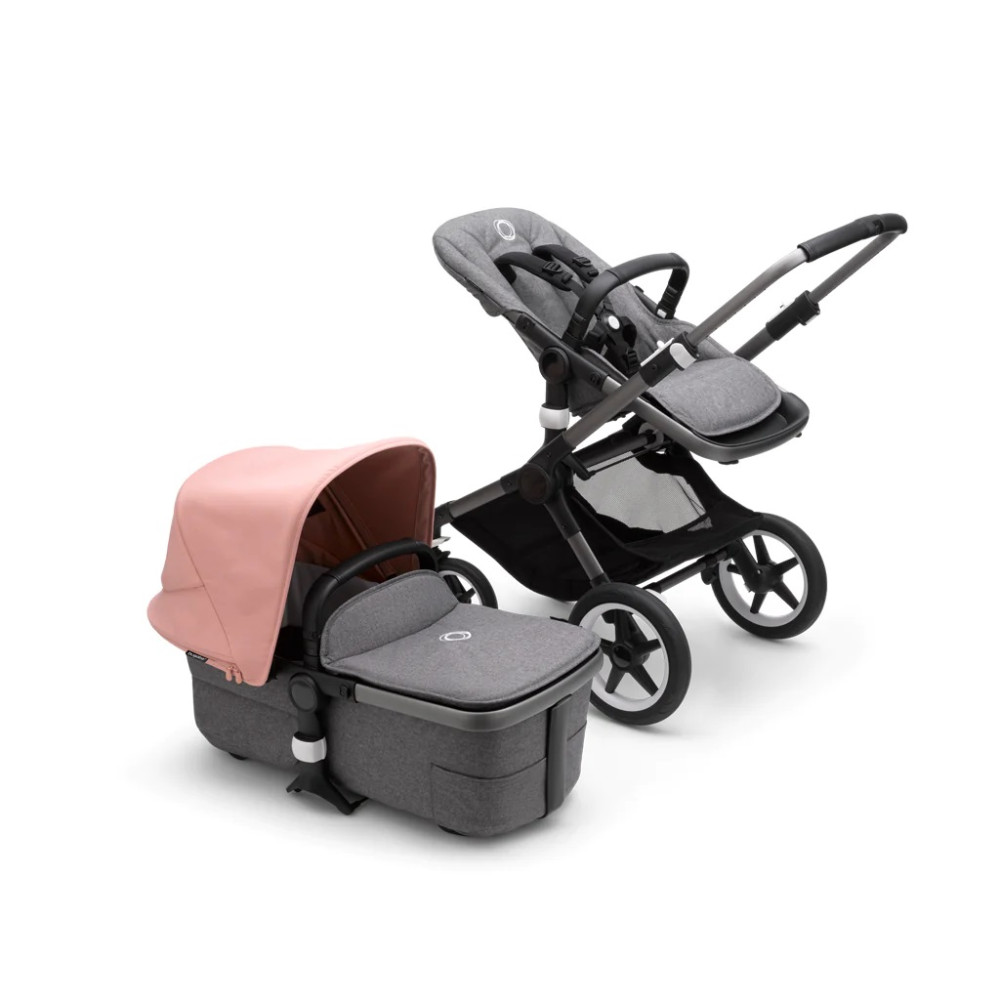 Коляска 2 в 1 Bugaboo Fox3 (Black/Midnight black) Morning Pink Коляска 2 в 1 Bugaboo Fox3 (Black/Midnight black) Morning Pink