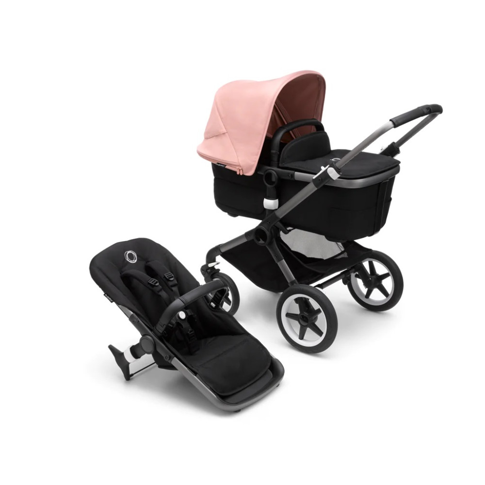 Коляска 2 в 1 Bugaboo Fox3 (Black/Midnight black) Morning Pink Коляска 2 в 1 Bugaboo Fox3 (Black/Midnight black) Morning Pink