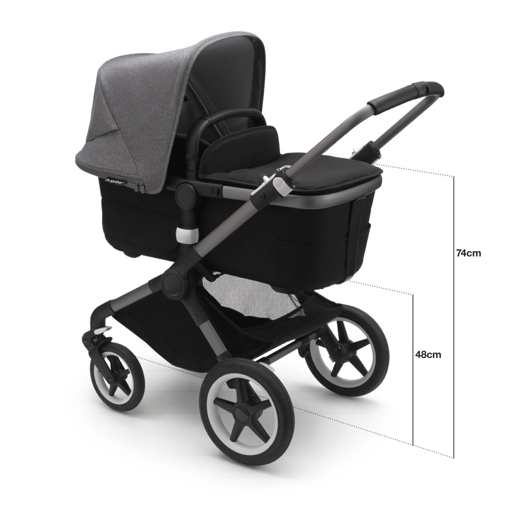 Коляска 2 в 1 Bugaboo Fox3 (Black/Midnight black) Morning Pink Коляска 2 в 1 Bugaboo Fox3 (Black/Midnight black) Morning Pink