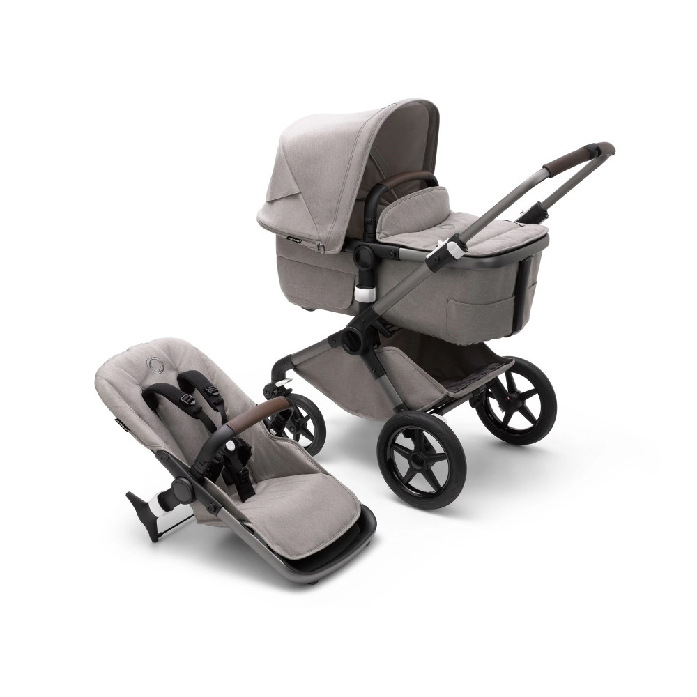 Коляска 2 в 1 Bugaboo Fox3 (Mineral/Graphite) Light Grey