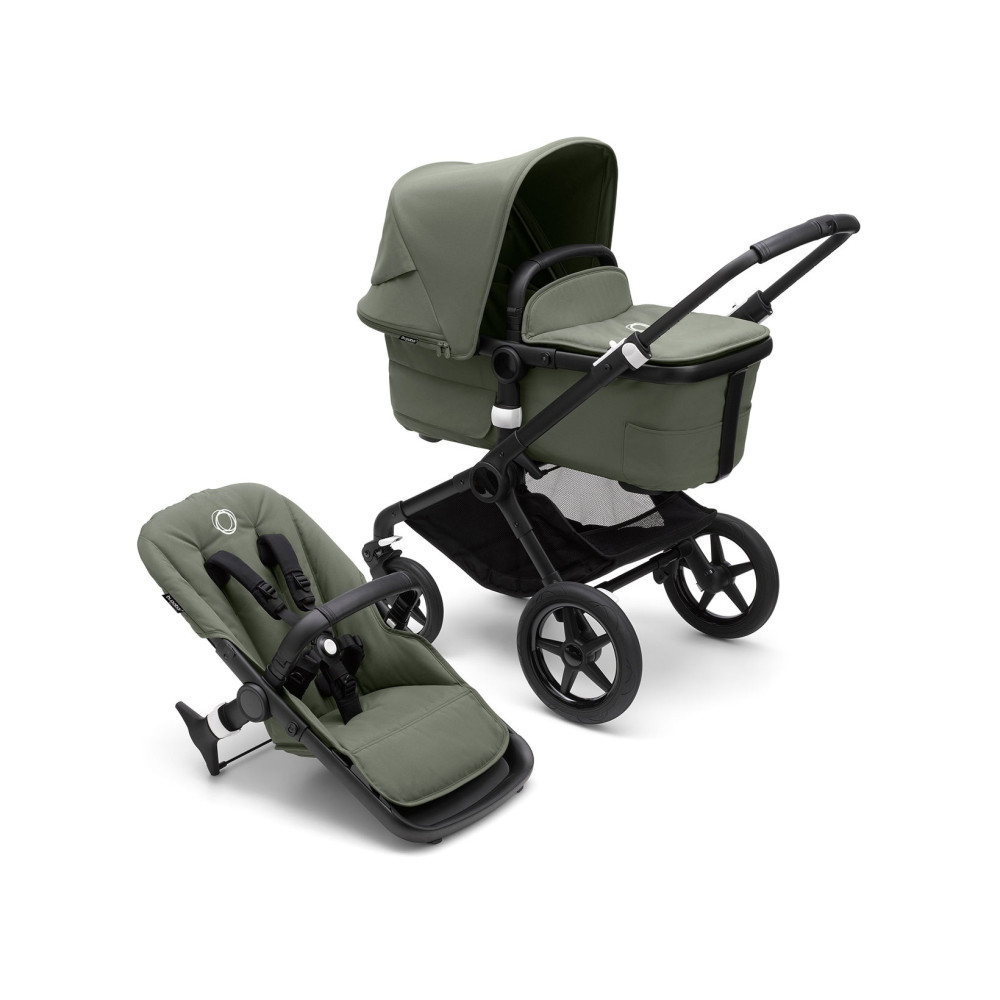 Коляска 2 в 1 Bugaboo Fox3 (Black/Forest green) Forest Green