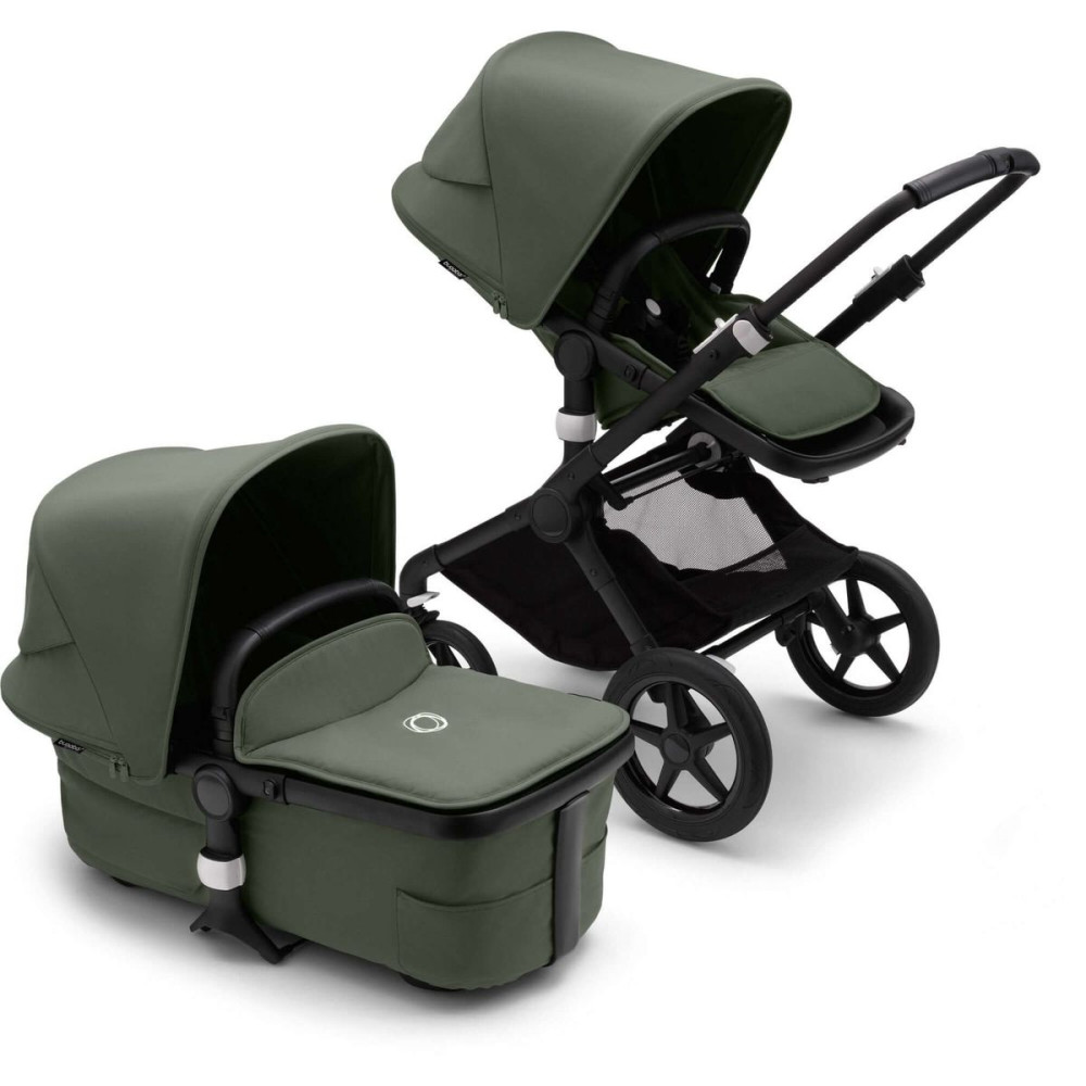 Коляска 2 в 1 Bugaboo Fox3 (Black/Forest green) Forest Green