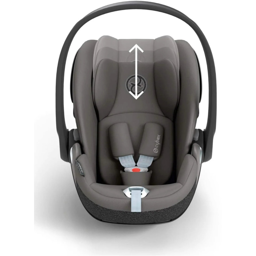 Cybex Cloud T i-Size - автокрісло для новонародженого (від 0 до 24 місяців / 45 - 87 см зріст), розкладне до лежачого положення • Mirage Grey (Comfort)