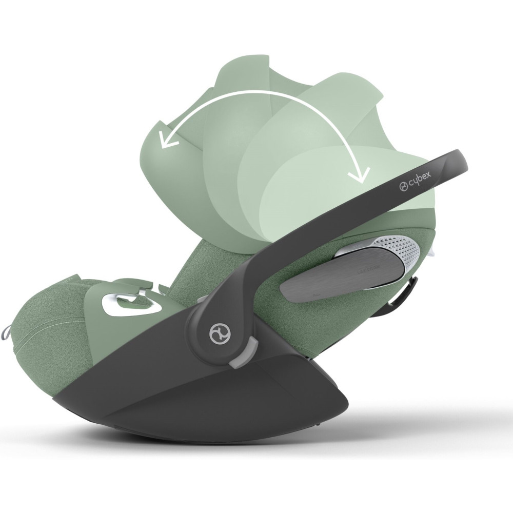 Cybex Cloud T i-Size - автокресло для новорожденного (от 0 до 24 месяцев / 45 - 87 см рост), раскладывающееся до лежачего положения • Leaf Green (Plus)