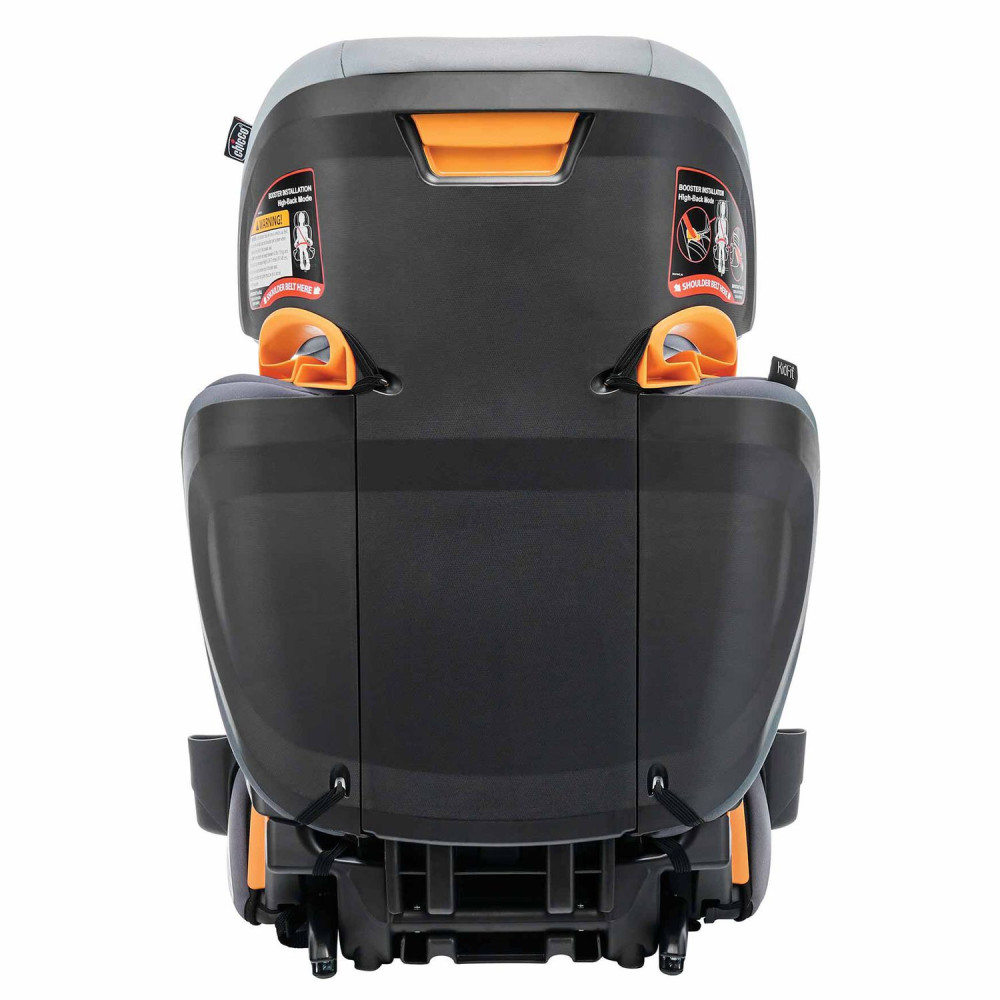 Chicco KidFit ClearTex Plus - детское автокресло с креплением Isofix, анатомическое сиденье (от 4 до 12 лет / 97 - 145 см) • Grey (79627.12.07)