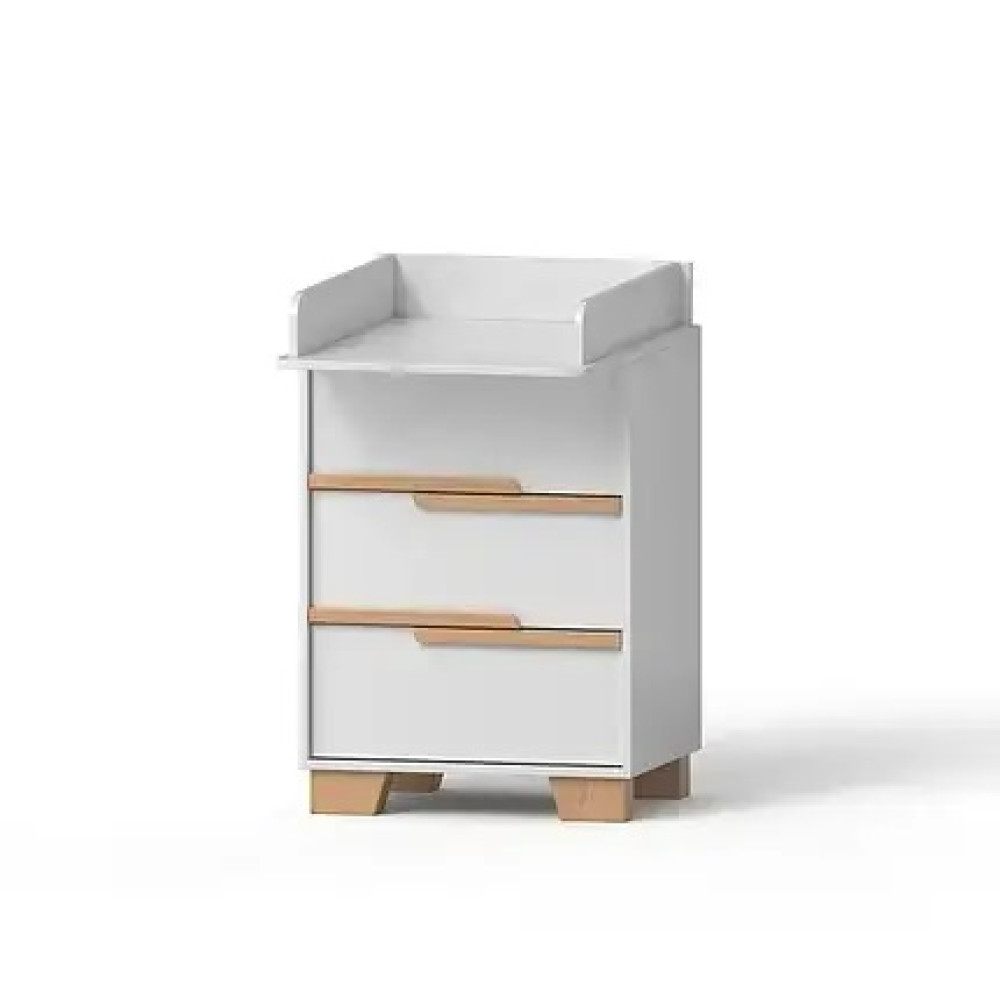 Комод-пеленатор Angelo Loft Mini 60см, білий-буковий