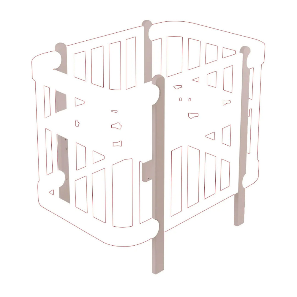 Ножки для детской кроватки IngVart Nika, капучино (n31470)