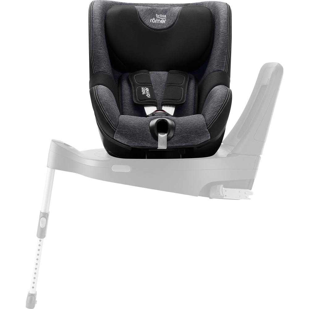 Britax Romer Dualfix 5Z - автокресло для детей (от 3 месяцев до 4 лет / 61 - 105 см) с функцией поворота на 360 градусов, для использования автокресла необходима совместимая база ISOFIX (можно купить отдельно) • Graphite Marble