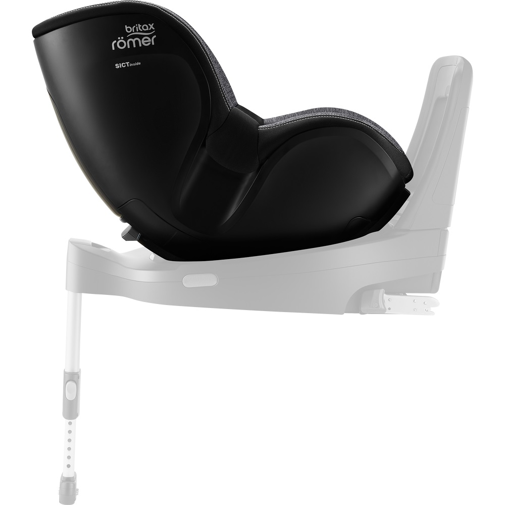 Britax Romer Dualfix 5Z - автокресло для детей (от 3 месяцев до 4 лет / 61 - 105 см) с функцией поворота на 360 градусов, для использования автокресла необходима совместимая база ISOFIX (можно купить отдельно) • Graphite Marble
