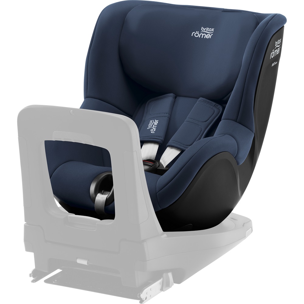 Britax Romer Dualfix 5Z - автокресло для детей (от 3 месяцев до 4 лет / 61 - 105 см) с функцией поворота на 360 градусов, для использования автокресла необходима совместимая база ISOFIX (можно купить отдельно) • Indigo Blue