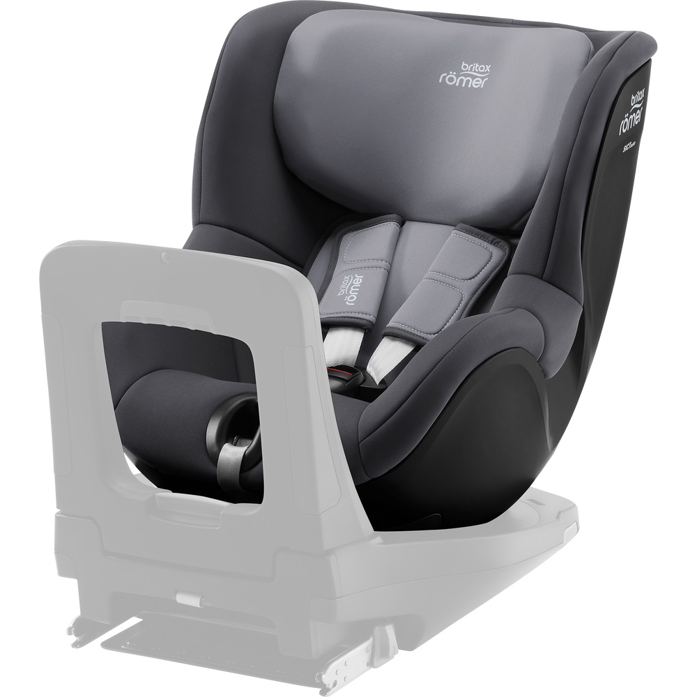 Britax Romer Dualfix 5Z - автокрісло для дитини (від 3 місяців до 4 років / 61 - 105 см) з функцією повороту 360, для використання автокрісла необхідна сумісна база ISOFIX (купується окремо) • Midnight Grey