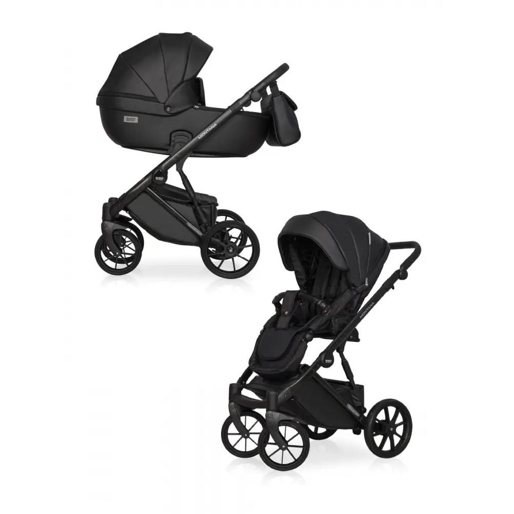 Коляска 2 в 1 Riko Montana Ecco 12 Black Коляска 2 в 1 Riko Montana Ecco 12 Black