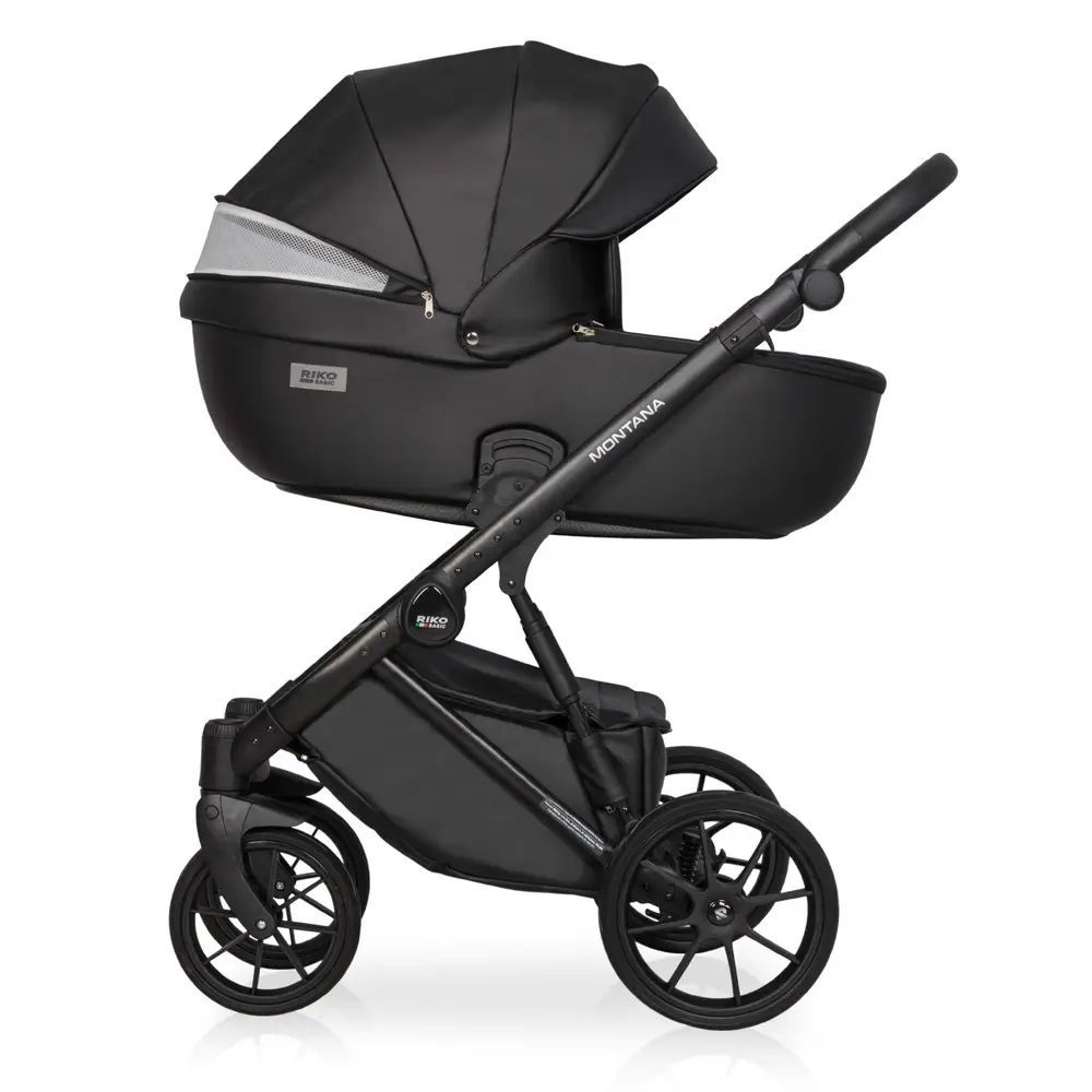 Коляска 2 в 1 Riko Montana Ecco 12 Black Коляска 2 в 1 Riko Montana Ecco 12 Black