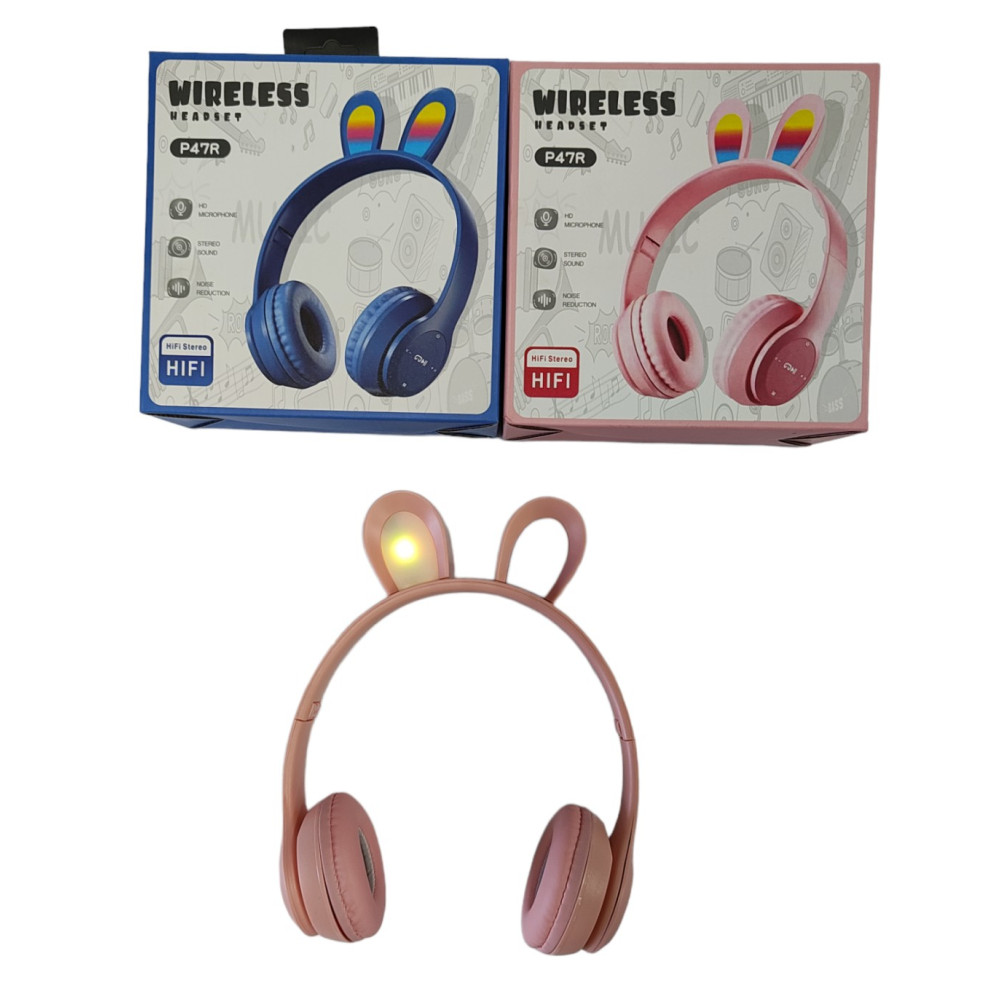 Дитячі навушники Wireless LED в асортименті, 1 шт (N22-3) Дитячі навушники Wireless LED в асортименті, 1 шт (N22-3)