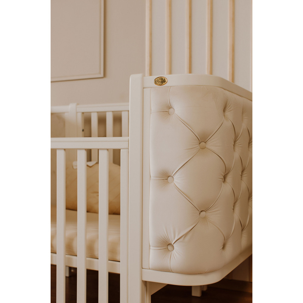 Ліжечко Angelo Luna з гудзиками, айворі (12014)