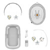 Шезлонг-качель 2 в 1 Lionelo Bella Set Grey Concrete
