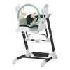 Carrello Cascata CRL-10303/1 - стільчик для годування, шезлонг для новонароджених, гойдалка з функцією автоматичного заколисування (живлення від мережі, керування з телефону через додаток, таймер) • Tropical Green