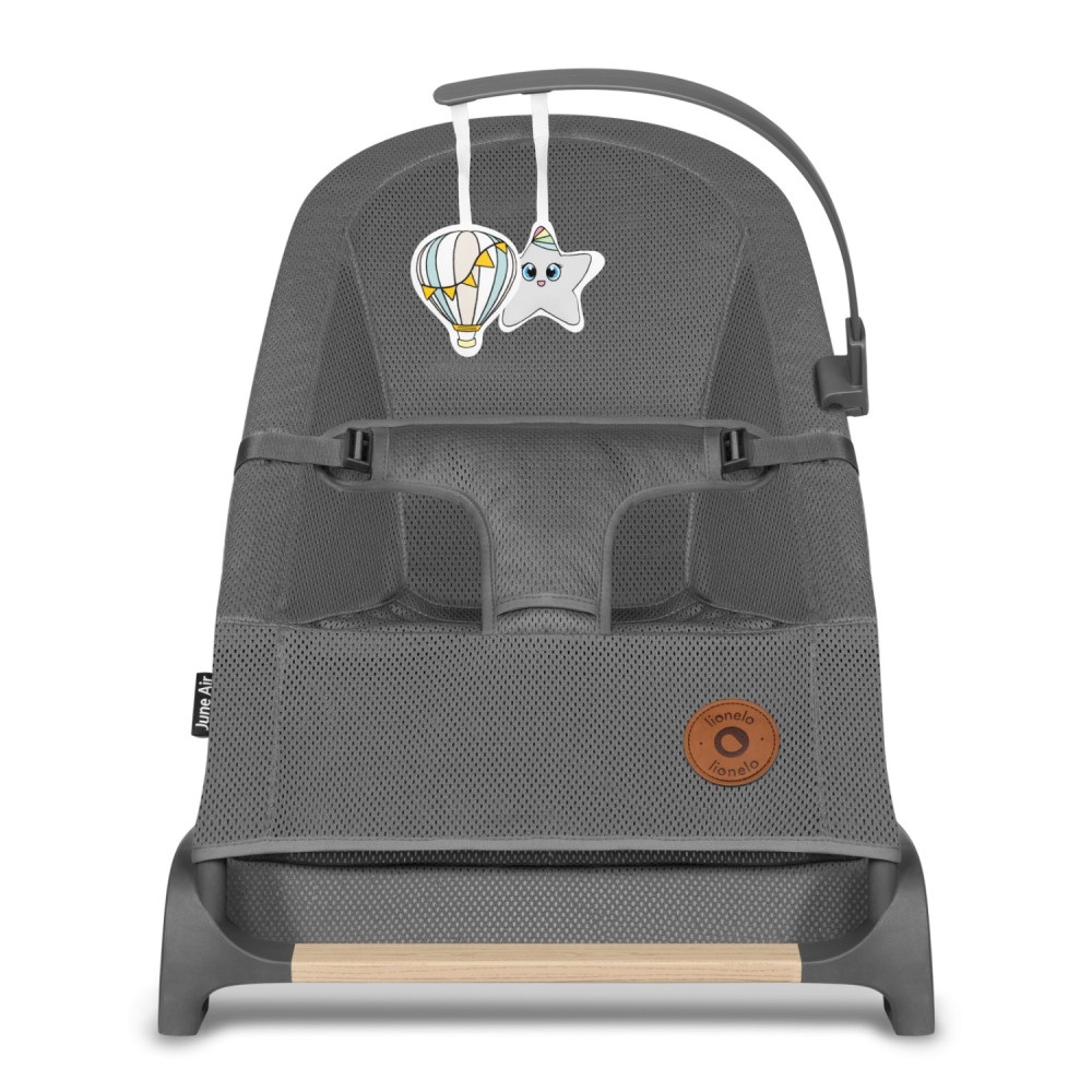 Шезлонг-качель Lionelo June Air Grey Graphite