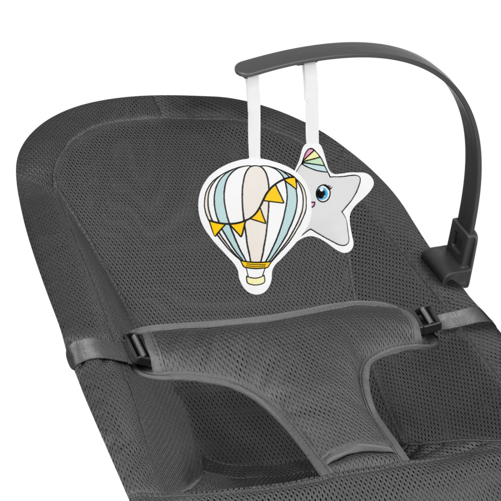Шезлонг-качель Lionelo June Air Grey Graphite