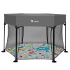 Дитячий манеж Lionelo Roel Grey Multicolor