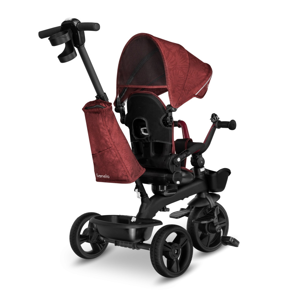 Триколісний дитячий велосипед Lionelo Kori Burgundy Red