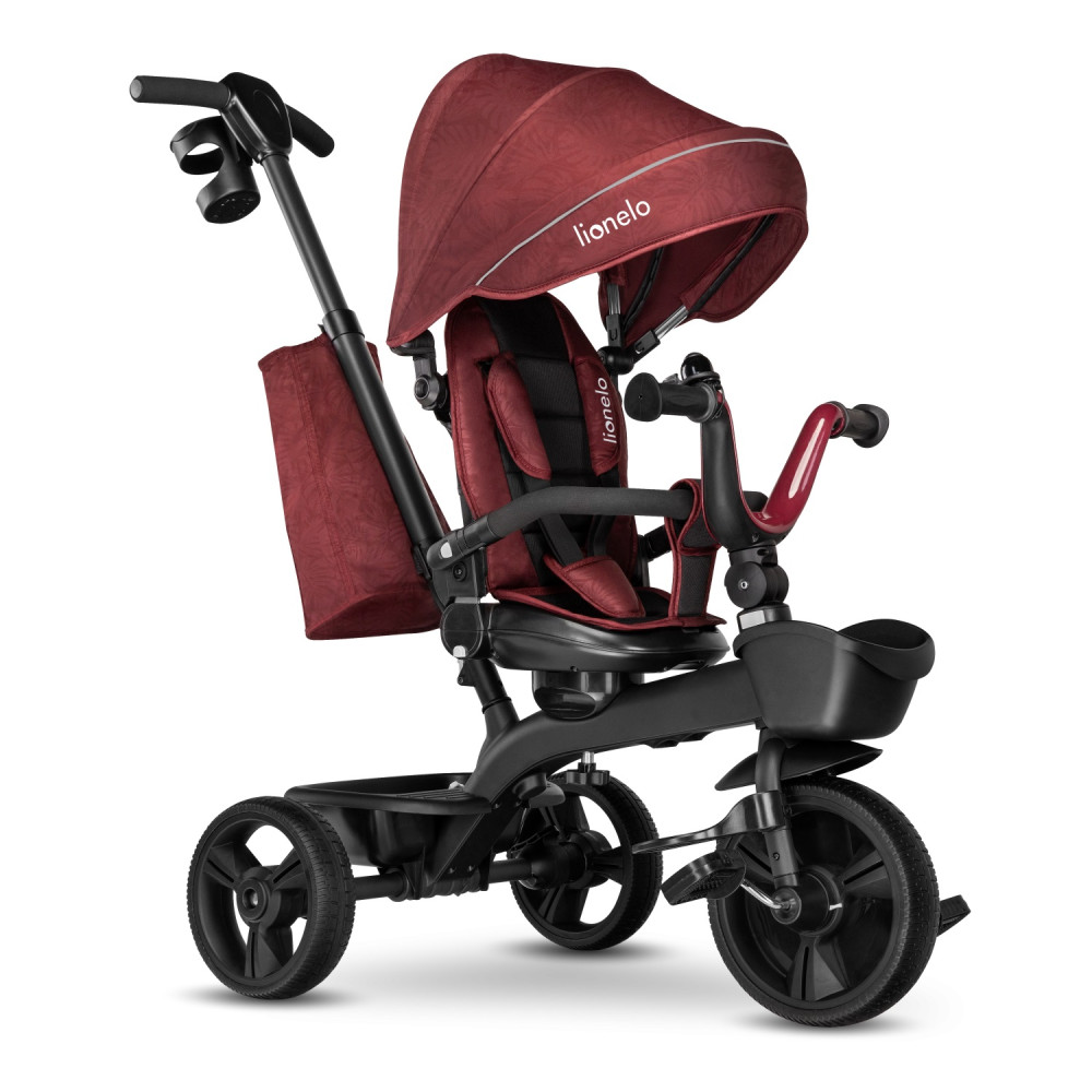 Триколісний дитячий велосипед Lionelo Kori Burgundy Red