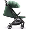 Kinderkraft Nubi 2 - прогулочная коляска для путешествий с автоматическим складыванием • Mystic Green