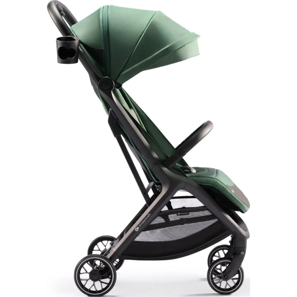 Kinderkraft Nubi 2 - прогулочная коляска для путешествий с автоматическим складыванием • Mystic Green Kinderkraft Nubi 2 - прогулочная коляска для путешествий с автоматическим складыванием • Mystic Green