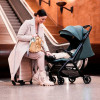 Kinderkraft Nubi 2 - прогулянкова коляска для подорожей з автоматичним складанням • Sand Beige