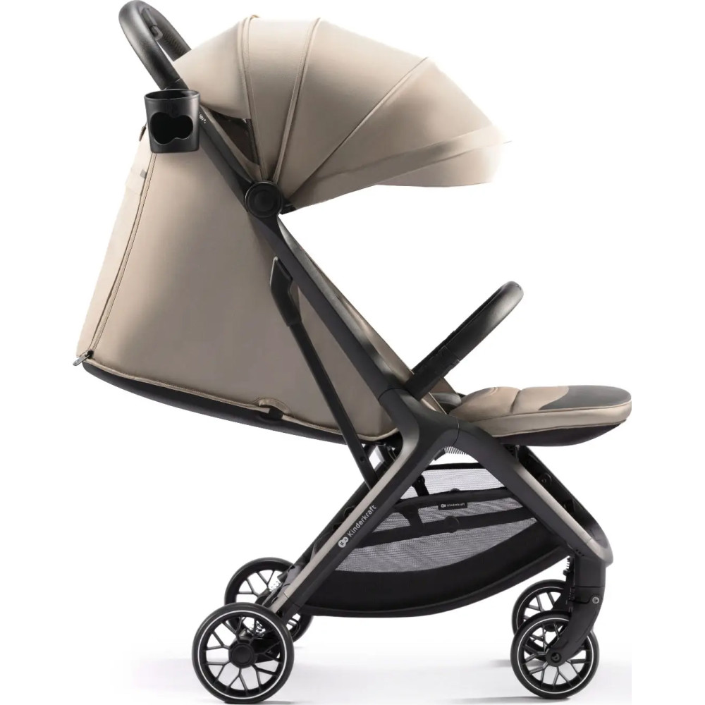Kinderkraft Nubi 2 - прогулянкова коляска для подорожей з автоматичним складанням • Sand Beige Kinderkraft Nubi 2 - прогулянкова коляска для подорожей з автоматичним складанням • Sand Beige