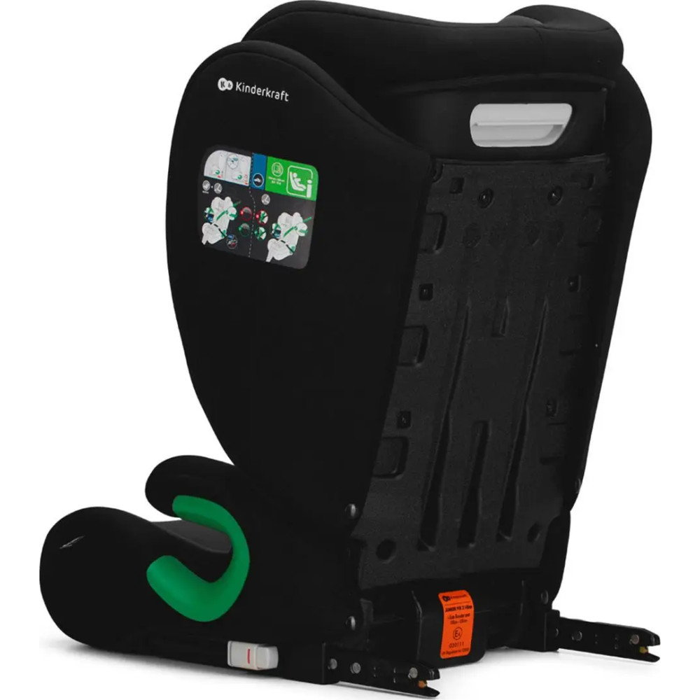 Kinderkraft Junior Fix 2 i-Size - автокрісло для дітей (від 3.5 до 12 років / 100 - 150 см) • Graphite Black (KCJUFI20BLK0000)