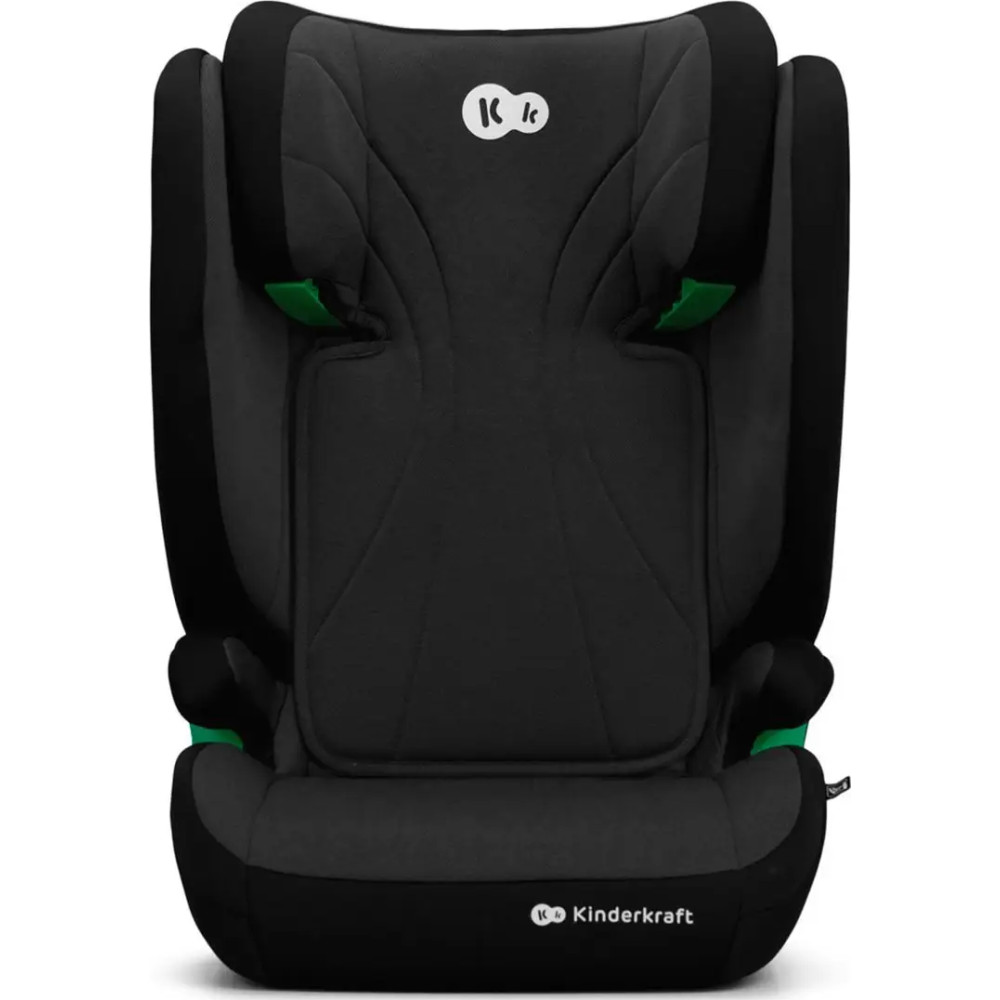 Kinderkraft Junior Fix 2 i-Size - автокрісло для дітей (від 3.5 до 12 років / 100 - 150 см) • Graphite Black (KCJUFI20BLK0000)
